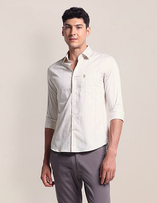 U S Polo Assn Vertical Stripe Tailored Fit Shirt