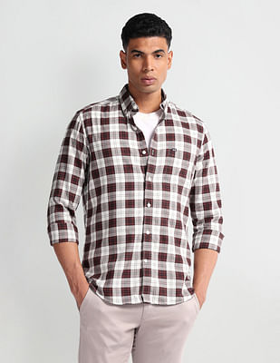 Arrow Sport Tartan Check Slim Fit Shirt