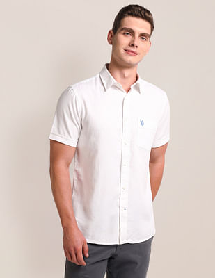 U S Polo Assn Tailored Regular Fit Solid Shirt