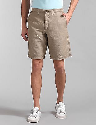 gap linen khakis