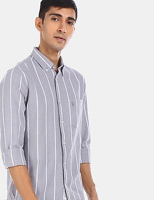 Buy U.S. Polo Assn. Men Grey Button 
