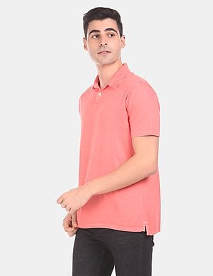 Buy GAP Men Coral Short Sleeve Solid Pique Polo Shirt - NNNOW.com