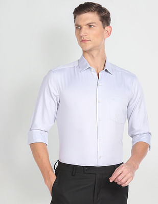 Arrow Self Design Slim Fit Shirt