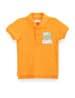 U S Polo Assn Kids Boys Graphic Print Polo Shirt