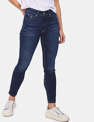 Calvin Klein Women Blue Mid Rise Skinny Fit Jeans