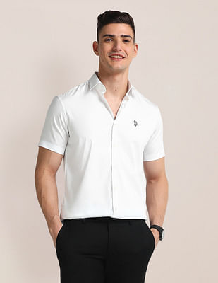 U S Polo Assn Tailored Regular Fit Solid Shirt