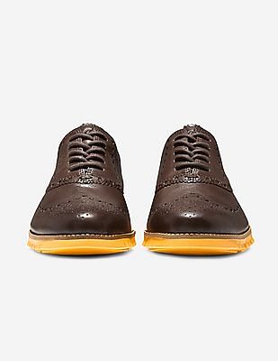 美品★COLE HAAN ZERØGRAND ダークブラウン Чоловічі оксфорди 5.ZERØGRAND Wingtip Oxford купити від Cole