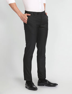 Arrow Tailored Regular Fit Dobby Formal Trousers