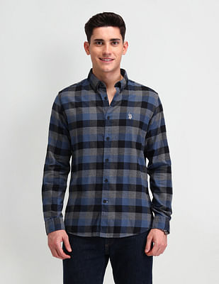 U S Polo Assn Denim Co Buffalo Checked Slim Fit Shirt