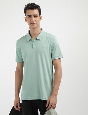 Calvin Klein Jeans Solid Liquid Polo Shirt