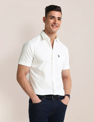 U S Polo Assn Tailored Regular Fit Solid Shirt