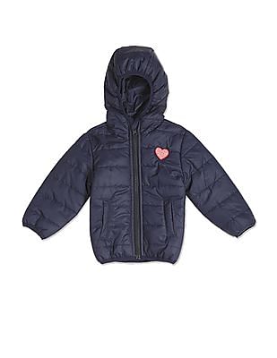 U S Polo Assn Kids Hooded Solid Padded Jacket