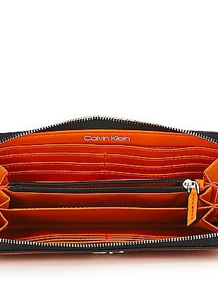 calvin klein orange wallet