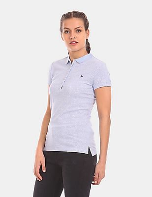 Tommy Hilfiger Women's Logo Long-Sleeve Polo Shirt