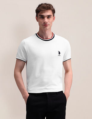 U S Polo Assn Tipped Neck Slim Fit T-Shirt