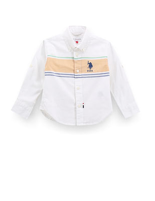 U S Polo Assn Kids Boys Oxford Cotton Shirt