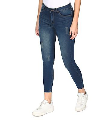 Flying Machine Women Veronica Skinny Fit Distressed Jeans