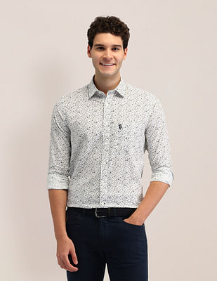 U S Polo Assn Tailored Fit Poplin Shirt