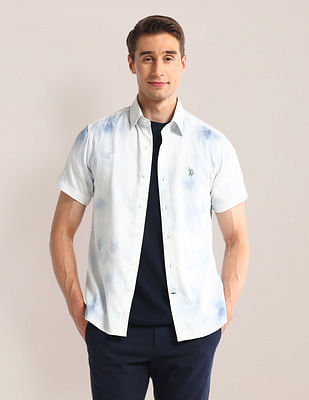 U S Polo Assn Abstract Print Regular Fit Shirt