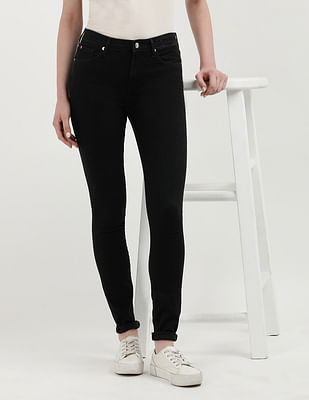 Tommy Hilfiger Como Skinny Raw Black Jeans