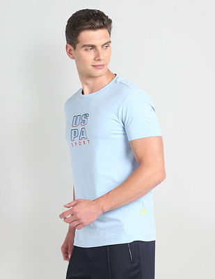 Uspa Active Slim Fit Brand Print T-Shirt