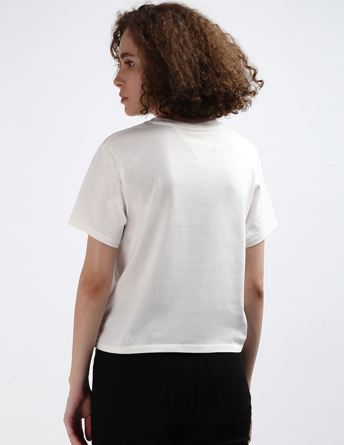 Buy Tommy Hilfiger Crew Neck Boxy Flag T-Shirt - NNNOW.com
