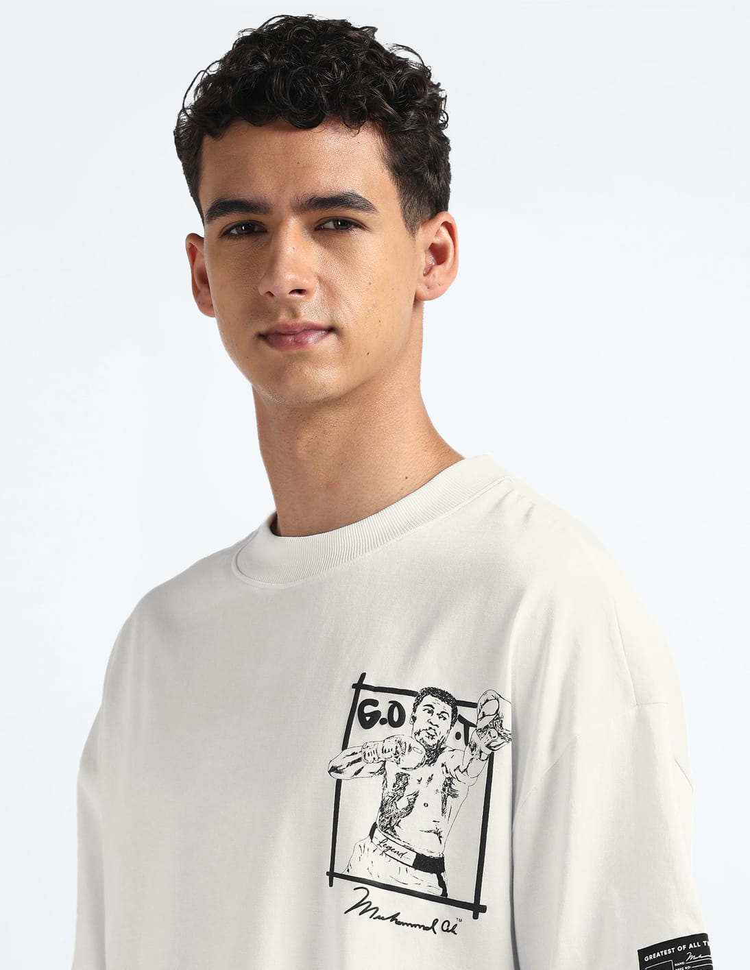 Buy Flying Machine FM X Muhammad Ali Oversized T-Shirt - NNNOW.com