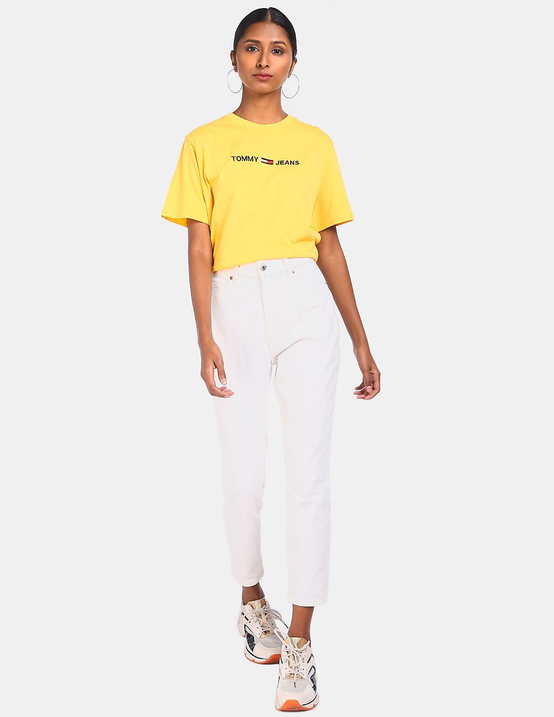 Tシャツ・カットソー CORMIO Women Tops OMA5YELLOW Yellow Women Printed T Shirt - Yellow | Benetton