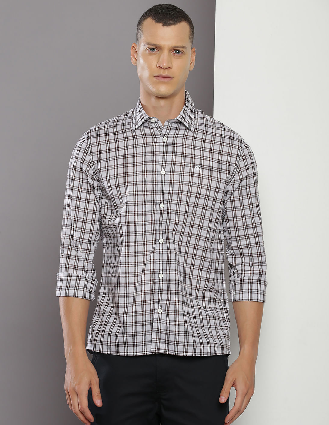 Buy Calvin Klein Jeans Tartan Check Linen Shirt - NNNOW.com