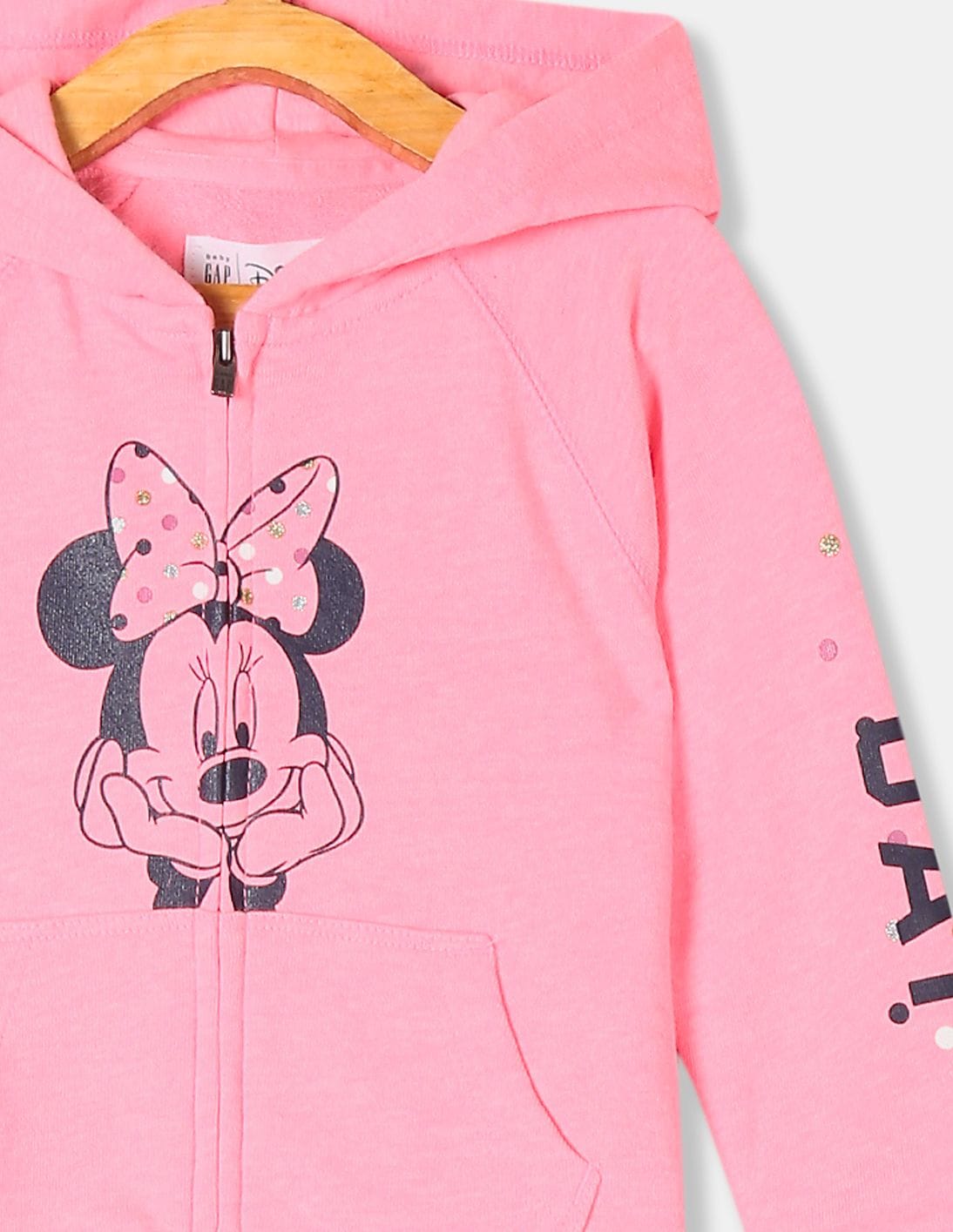 Buy GAP Girls Pink Minnie Mouse Print Hooded Sweatshirt - NNNOW.com