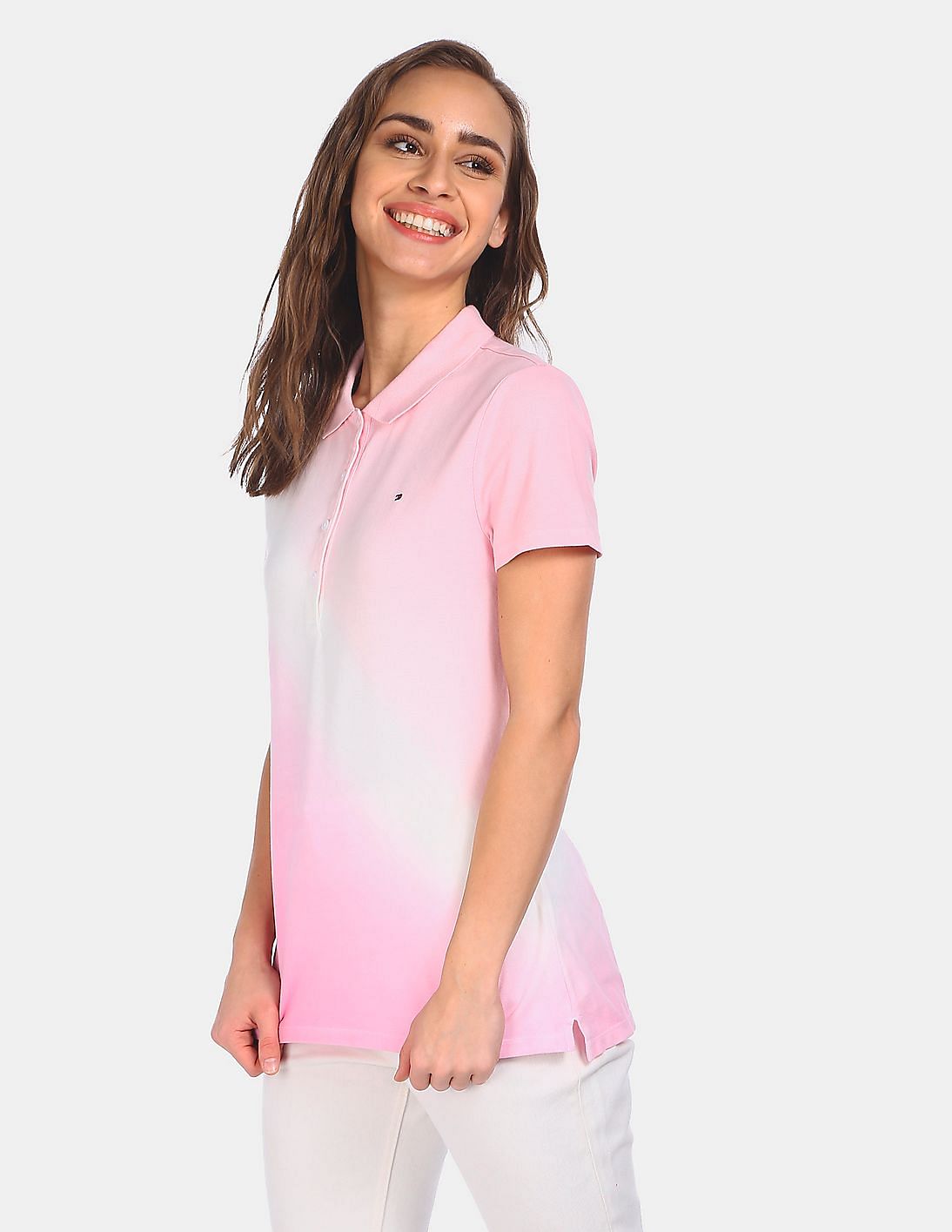 トップス Embroidery Polo Sweatshirt powder pink Embroidery Polo Sweatshirt powder pink