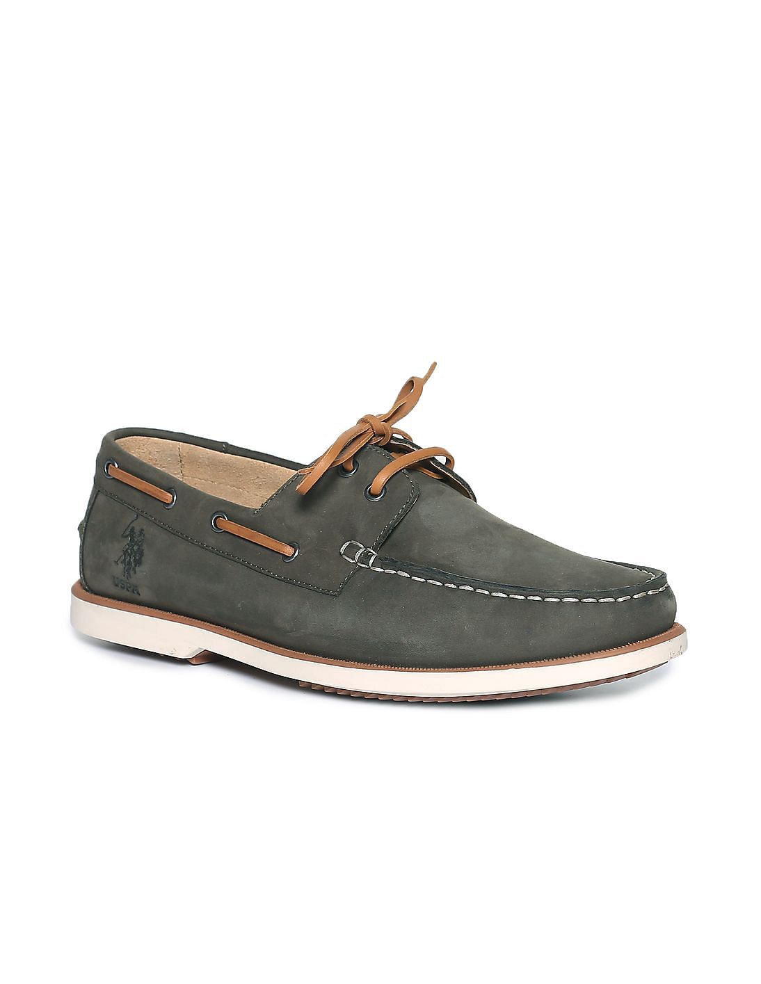 Buy U.S. Polo Assn. Suede Leather Andrade Boat Shoes - NNNOW.com