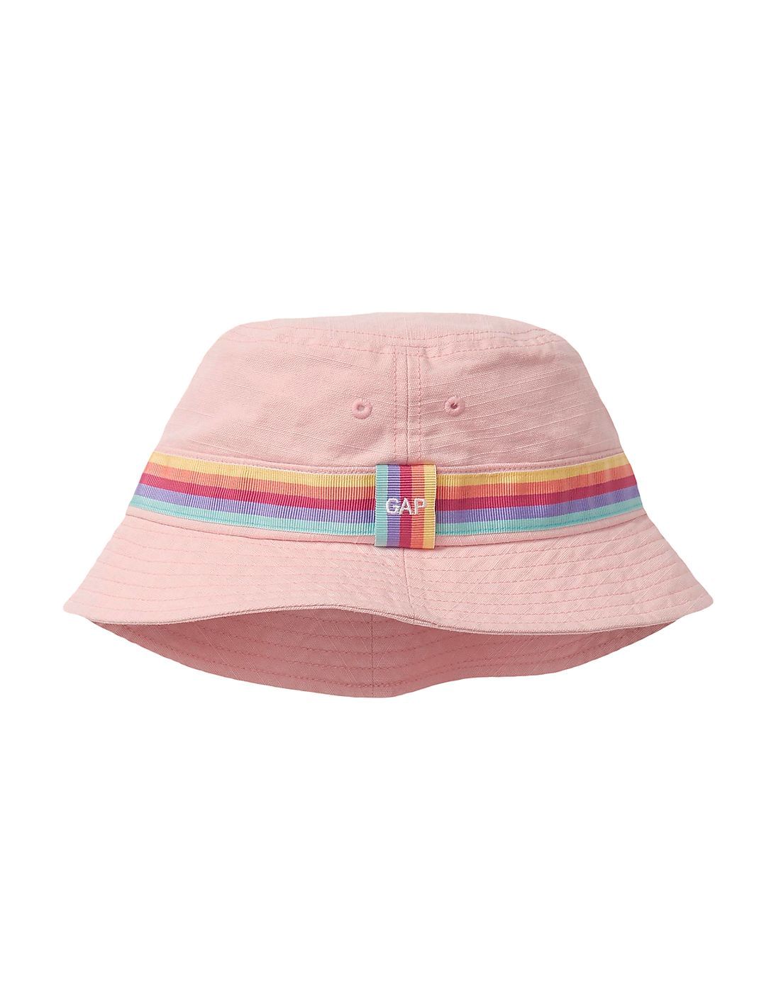 Buy GAP Baby Pink Rainbow Stripe Bucket Hat - NNNOW.com