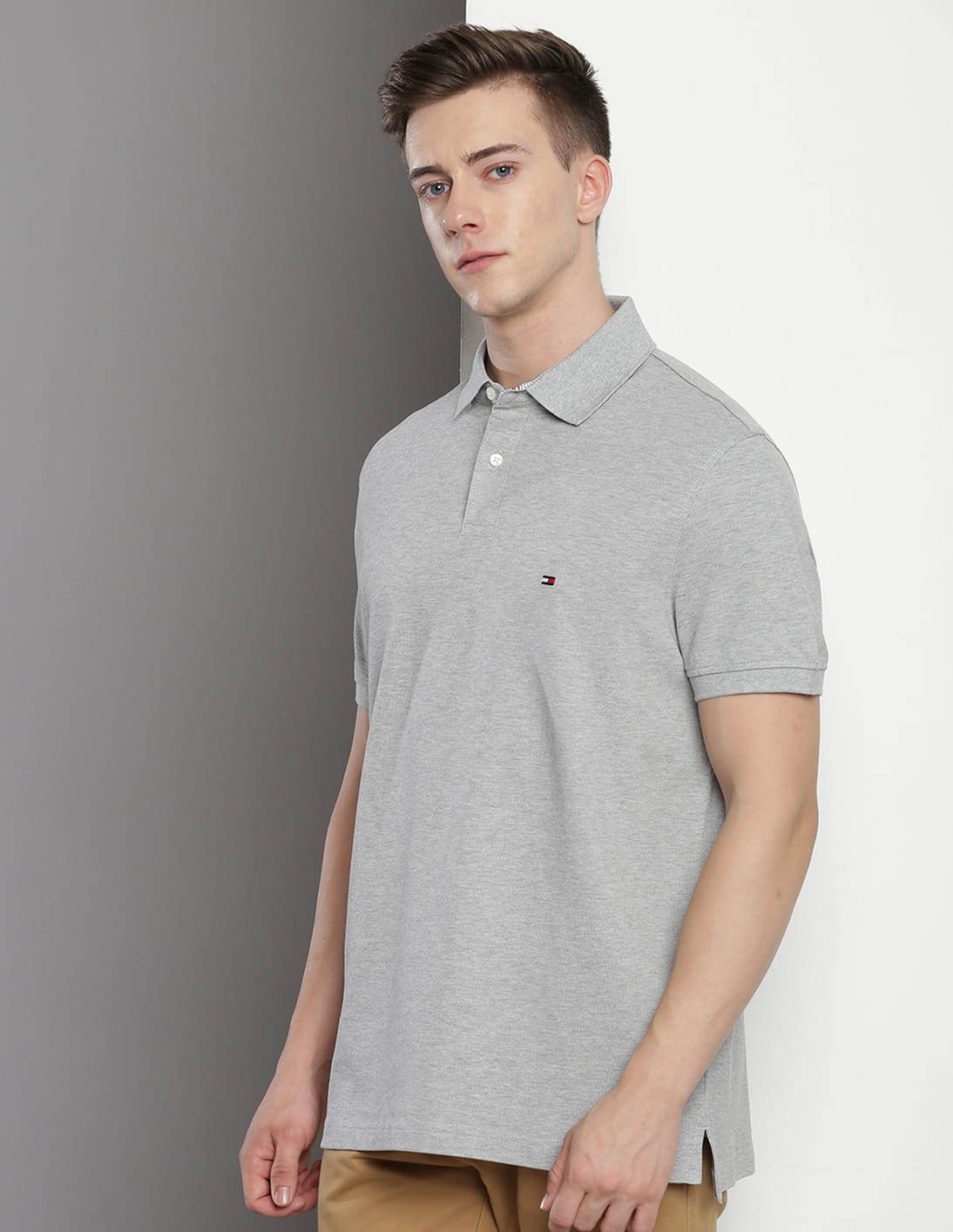 Buy Tommy Hilfiger Sustainable Heathered Polo Shirt - NNNOW.com