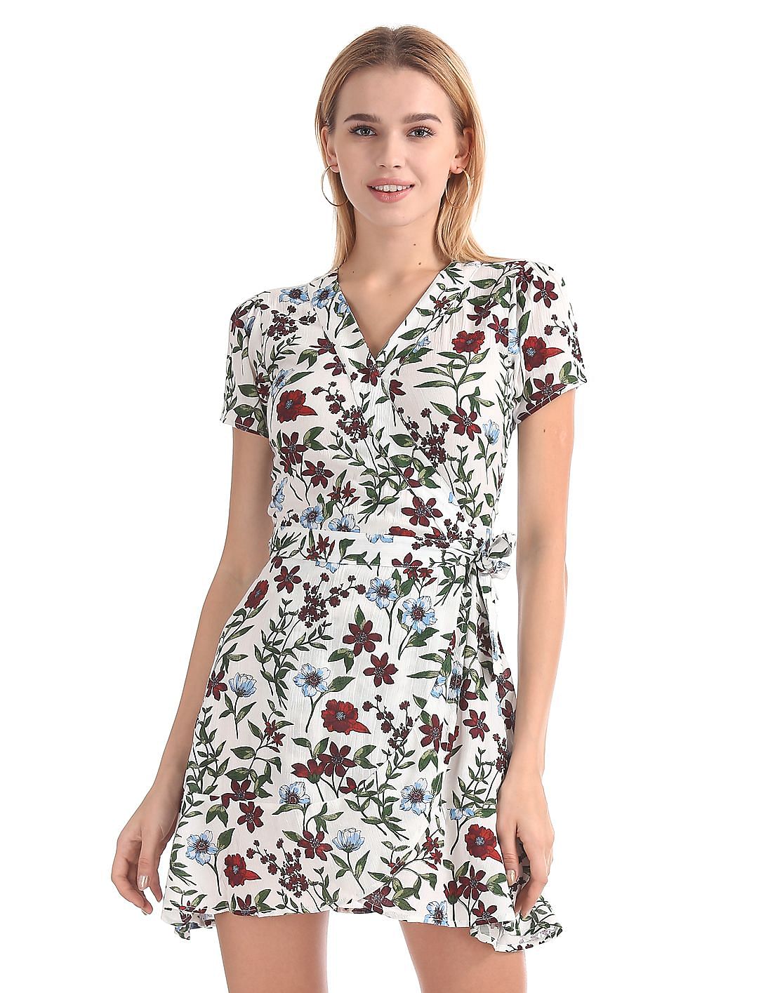 Buy Aeropostale Floral Print Wrap Dress - NNNOW.com