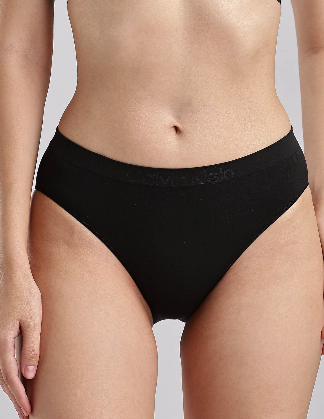 Buy Calvin Klein Underwear Womens Black Solid Panties