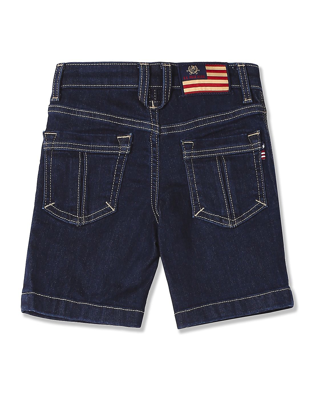 Buy U.S. Polo Assn. Kids Boys Dark Wash Denim Shorts - NNNOW.com