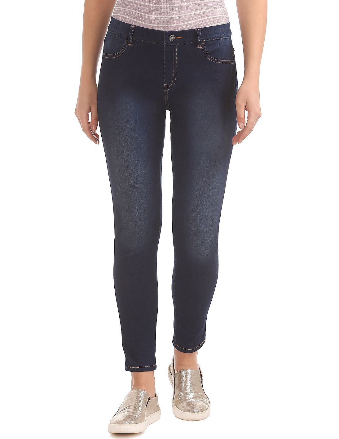 Buy SUGR Stone Wash Regular Fit Jeggings - NNNOW.com