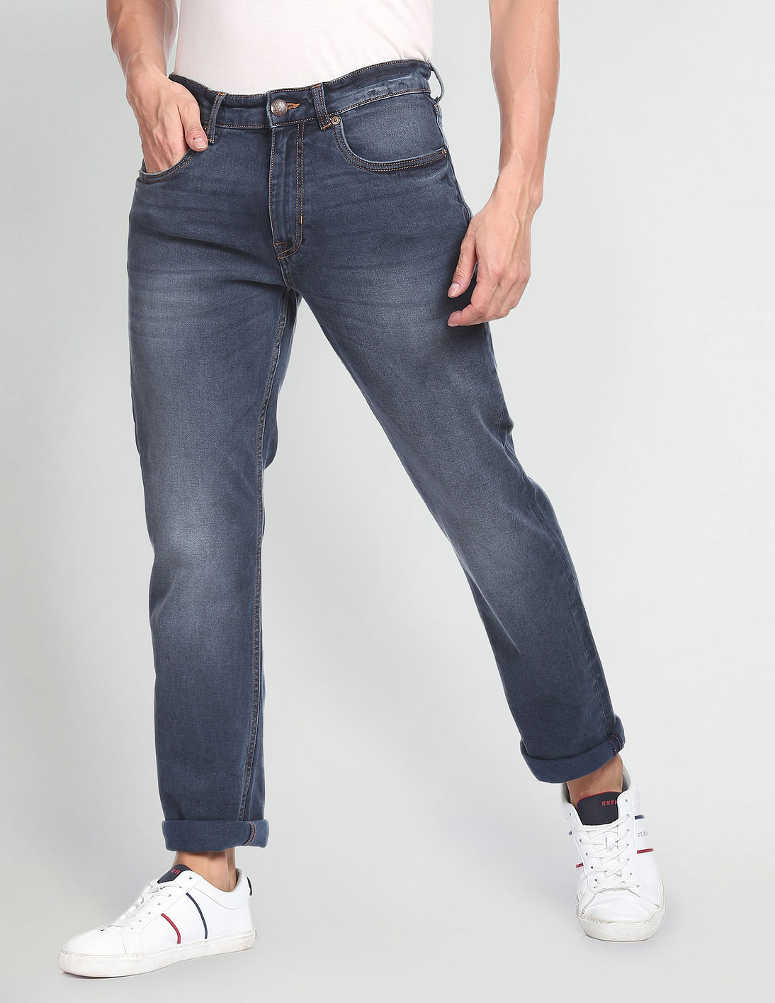 Buy U.S. Polo Assn. Denim Co. Harold Slim Straight Super Soft Jeans ...