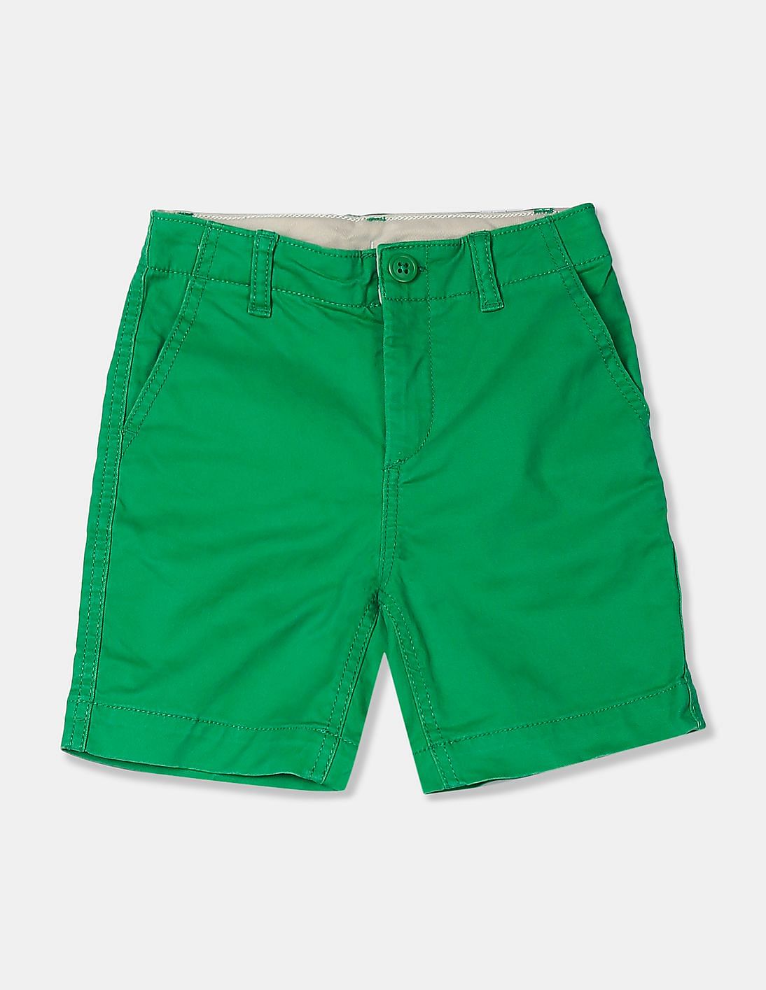 Buy Gap Boys Green Lived In Khaki Shorts With Stretch Nnnow Com