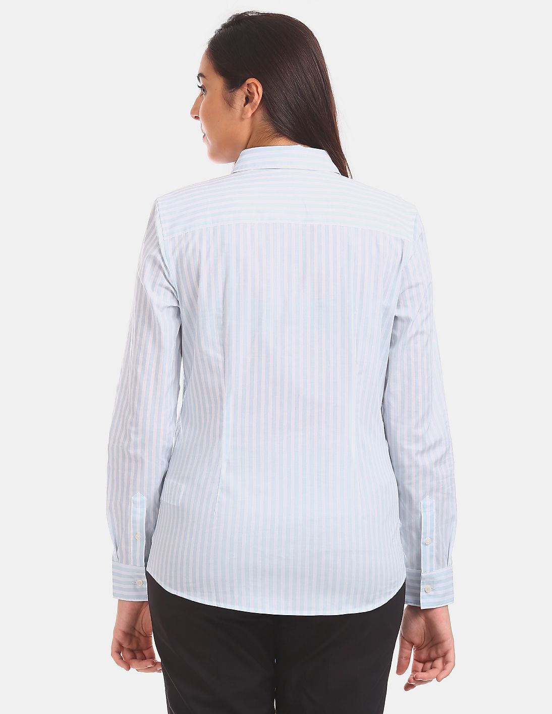 Buy Tommy Hilfiger Women Blue And White French Placket