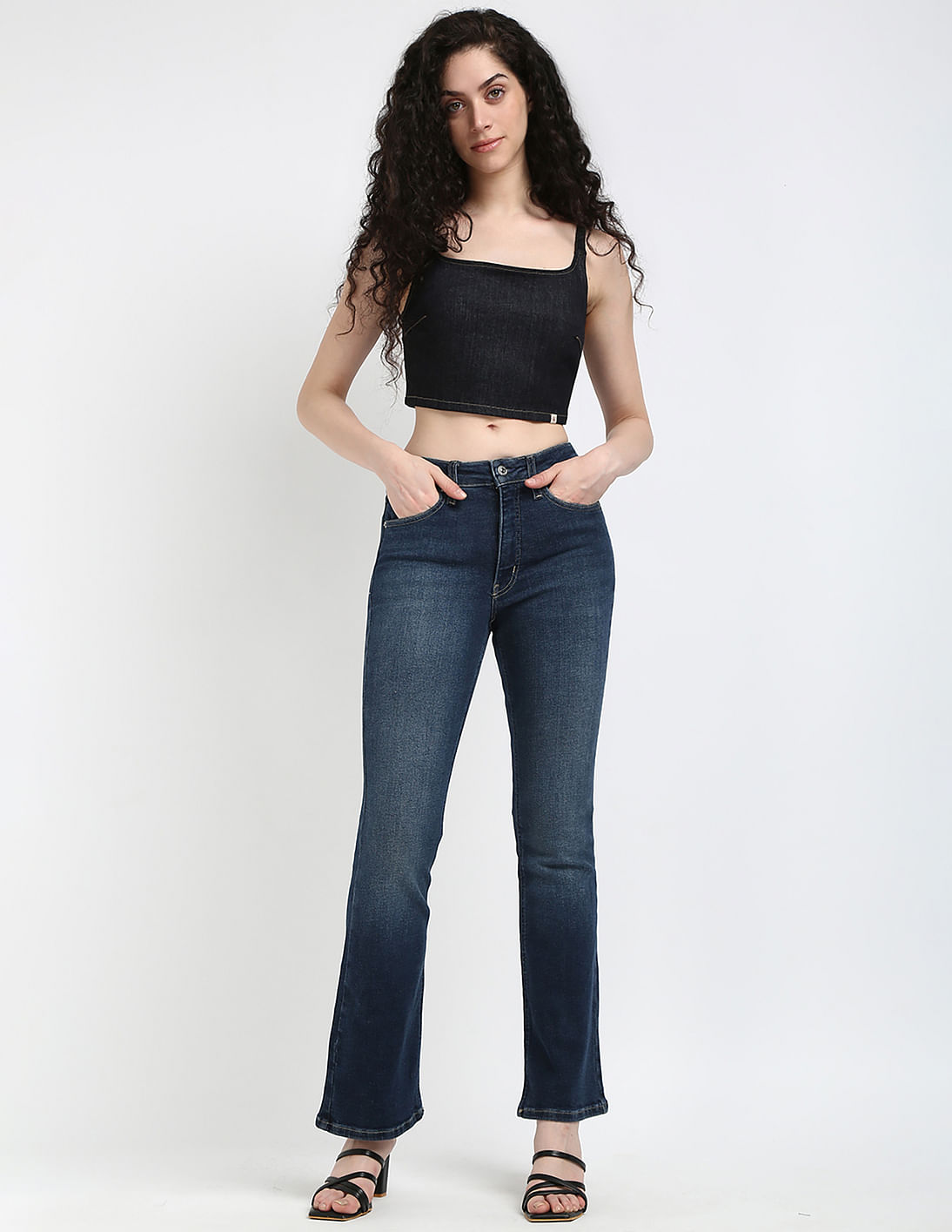 Buy Calvin Klein Jeans Mid Rise Bootcut Fit Jeans - NNNOW.com