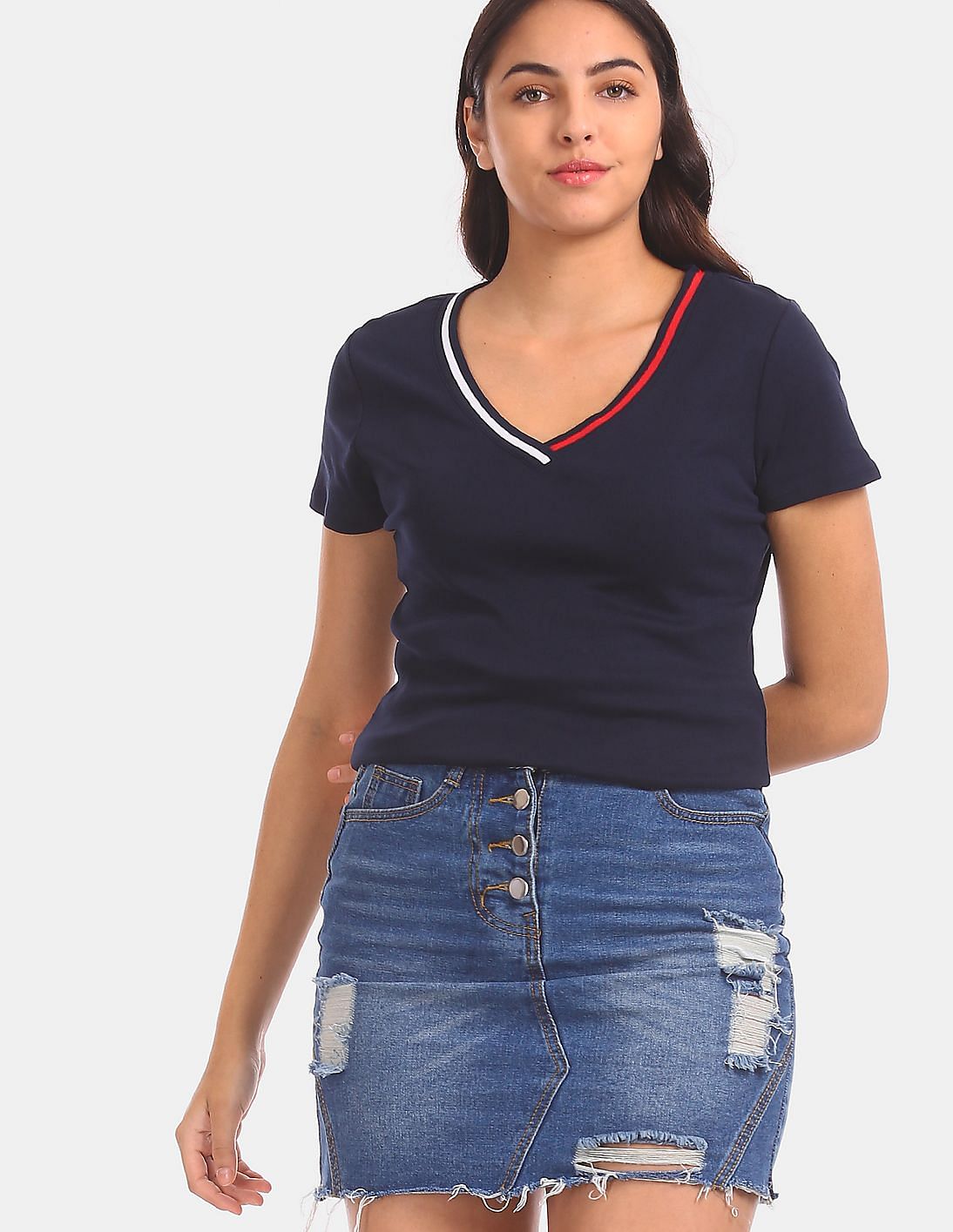tommy hilfiger t shirt v neck