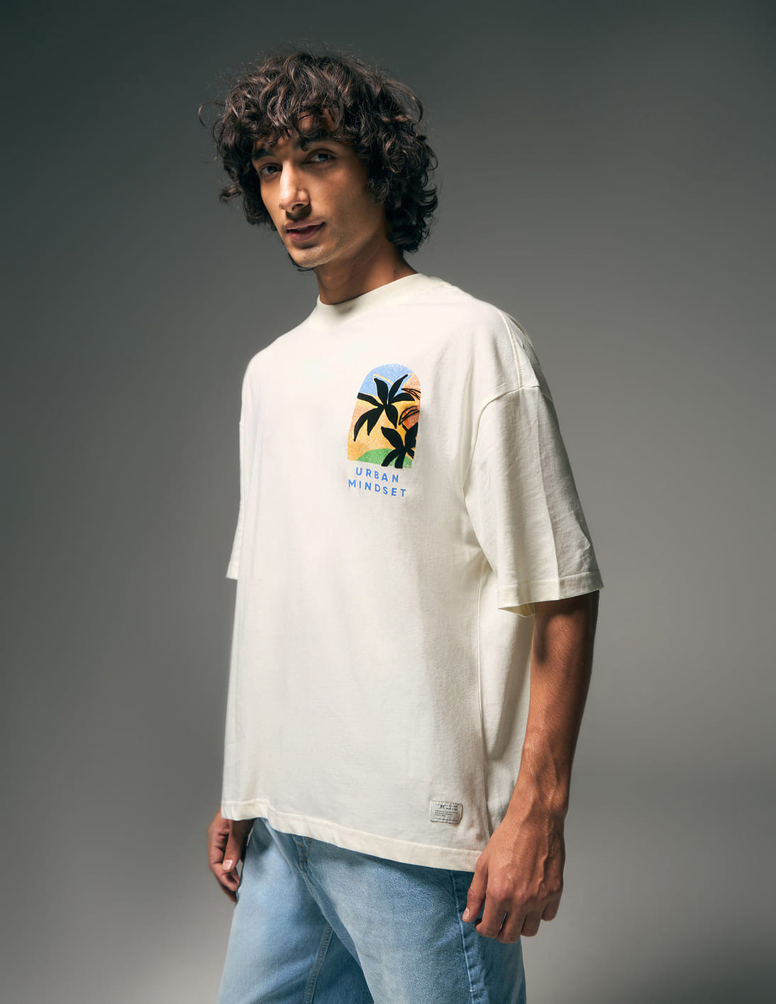 Buy Flying Machine Street Vibe Tropical Oversized T-shirt - NNNOW.com