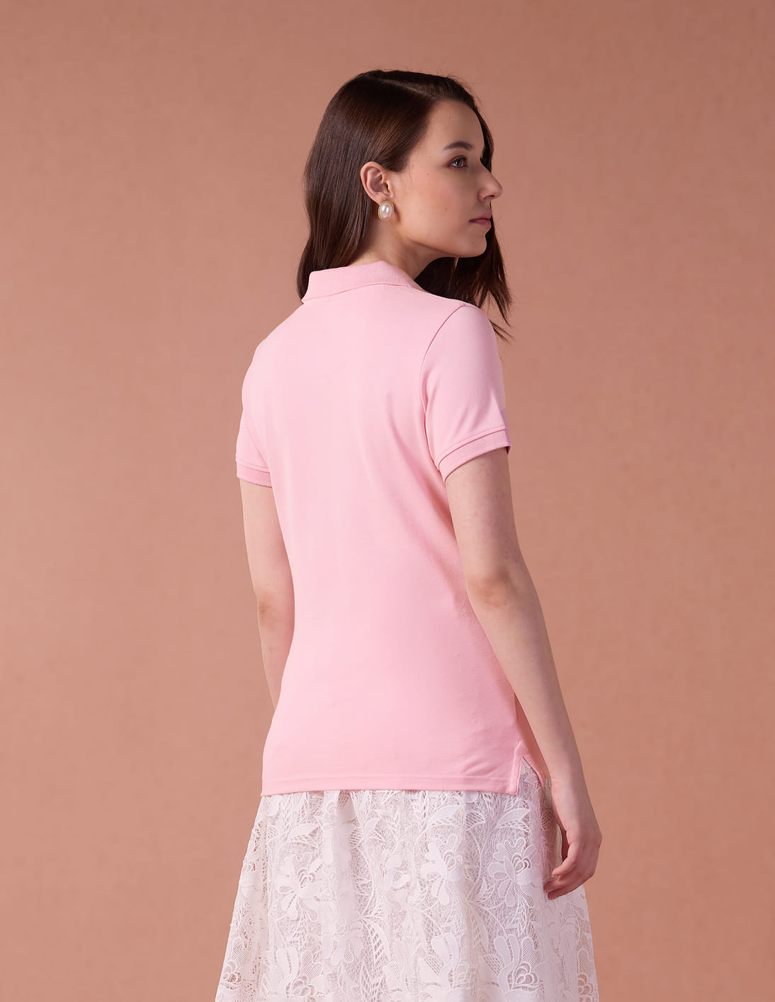 Buy U.S. Polo Assn. Women Embroidered Logo Regular Polo Shirt