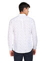 Flying Machine Slub Floral Slim Fit Shirt