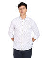 Flying Machine Slub Floral Slim Fit Shirt