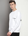 Calvin Klein Spray Logo Crew Neck Sweatshirt