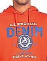 U.S. Polo Assn. Denim Co. Drawstring Hood Brand Print Sweatshirt