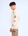Flying Machine Relaxed Fit Graphic Printed Sweatshirt